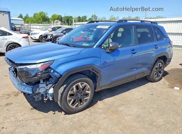 JF2SLDDC5SH545662 2025 SUBARU FORESTER Синий Передняя левая четверть