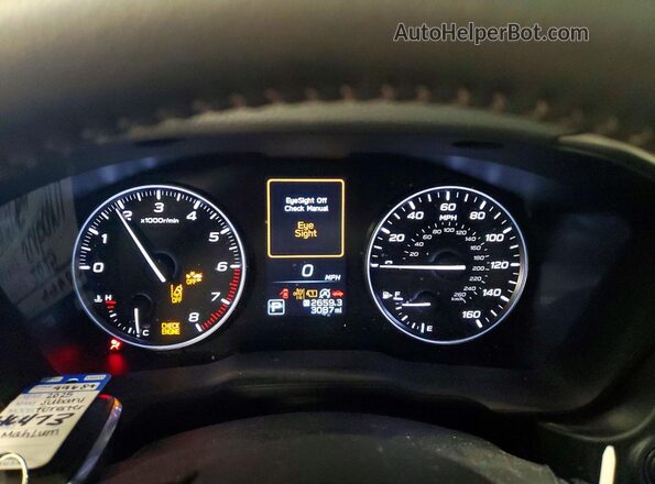 JF2SLDDC7SH615100 2025 SUBARU FORESTER Серебряный Вид щитка приборов