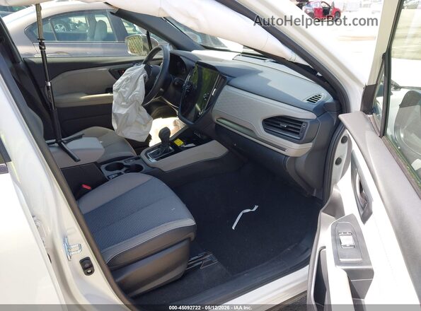 JF2SLDDC9SH604230 2025 SUBARU FORESTER White წინა სალონის ხედი