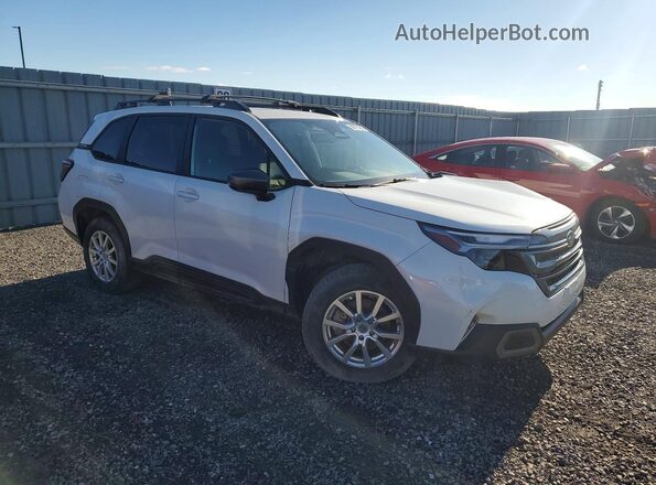 JF2SLDRC6SH523162 2025 SUBARU FORESTER White Przód prawy