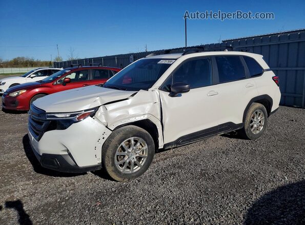 JF2SLDRC6SH523162 2025 SUBARU FORESTER White Przód lewy