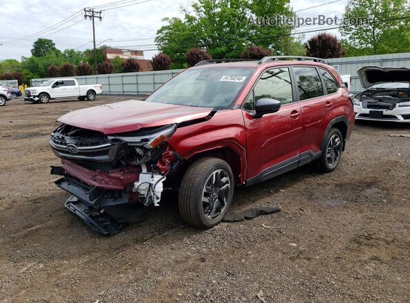 JF2SLDRC8SH435617 2025 SUBARU FORESTER Burgundy Передня ліва чверть