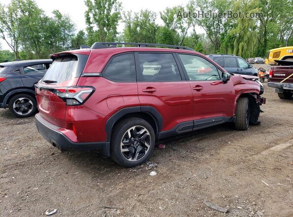 JF2SLDRC8SH435617 2025 SUBARU FORESTER Burgundy Задня права чверть