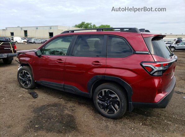JF2SLDRC8SH435617 2025 SUBARU FORESTER Burgundy Задня ліва чверть