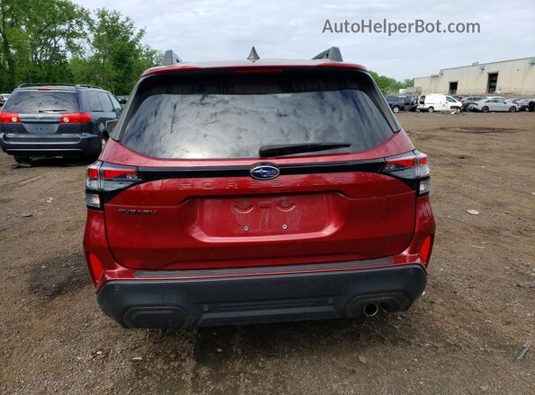 JF2SLDRC8SH435617 2025 SUBARU FORESTER Burgundy Вид ззаду