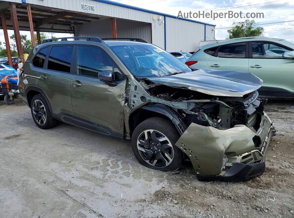 JF2SLDRC8SH513605 2025 SUBARU FORESTER Зеленый Передняя правая четверть