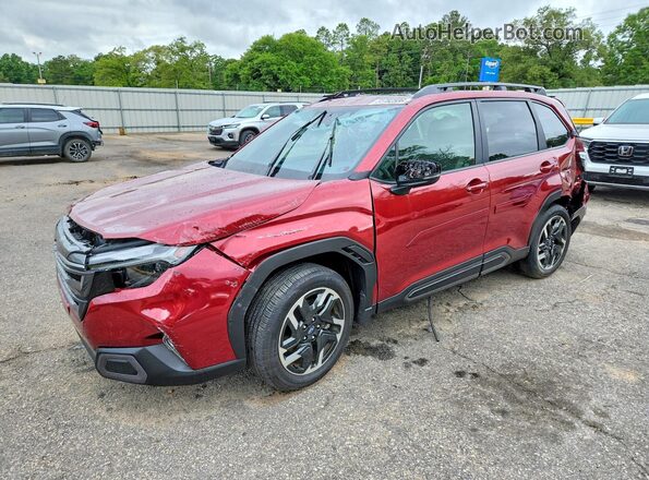 JF2SLDRC9SH614409 2025 SUBARU FORESTER Красный Передняя левая четверть