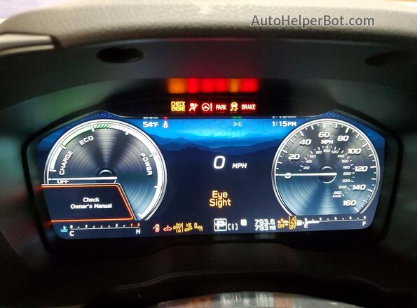 JF2SLSED5SH456928 2025 SUBARU FORESTER Белый Вид щитка приборов