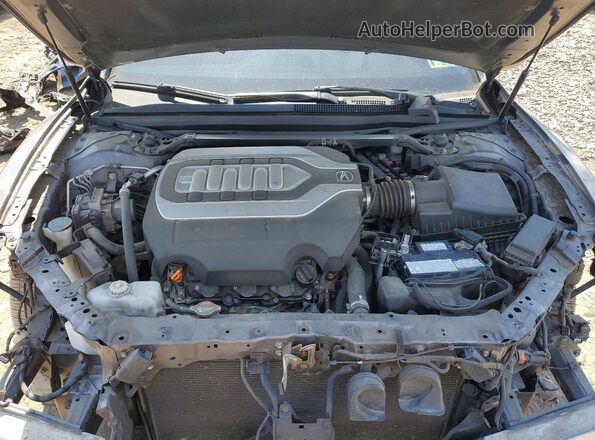 JH4KC1F57JC001458 2018 ACURA RLX Серый Вид задней части салона