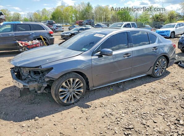 JH4KC1F57JC001458 2018 ACURA RLX Серый Передняя левая четверть