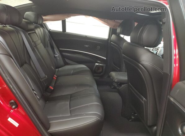JH4KC2F90JC000189 2018 ACURA RLX Red Vista de los asientos traseros