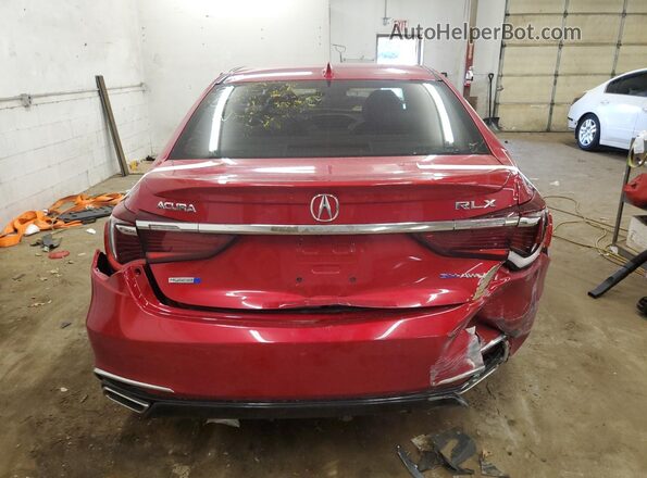 JH4KC2F90JC000189 2018 ACURA RLX Red Vista trasera