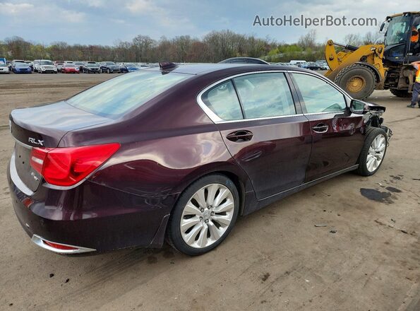 JH4KC2F91HC000020 2017 ACURA RLX Темно-бордовый Задняя правая четверть