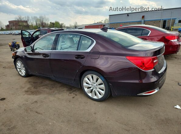 JH4KC2F91HC000020 2017 ACURA RLX Темно-бордовый Задняя левая четверть