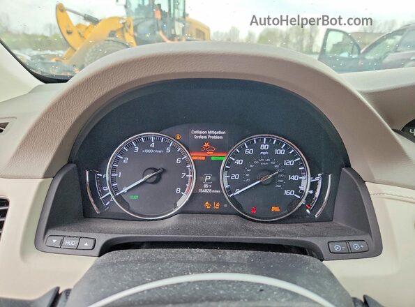 JH4KC2F91HC000020 2017 ACURA RLX Темно-бордовый Вид щитка приборов