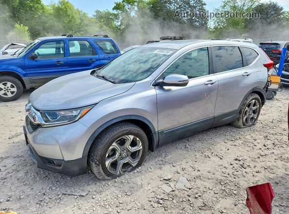 JHLRW2H50KX009151 2019 HONDA CR-V Silver Առջևի ձախ երեք քառորդ տեսարան
