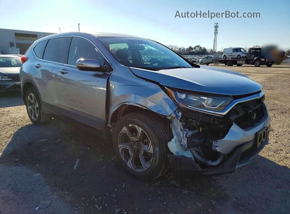 JHLRW2H89KX016660 2019 HONDA CR-V Серый Передняя правая четверть