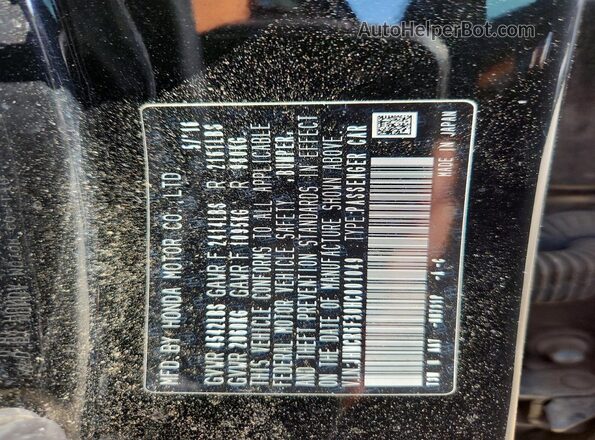 JHMCR6F30HC001049 2017 HONDA ACCORD Black Շարժիչի բաժամունքի տեսք