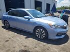 2017 Honda Accord Hybrid Exl Blue vin: JHMCR6F55HC024456