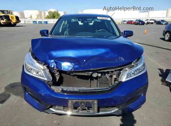 JHMCR6F70HC005685 2017 HONDA ACCORD Blue წინა ხედი