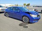 2017 Honda Accord Touring Hybrid Blue vin: JHMCR6F70HC005685