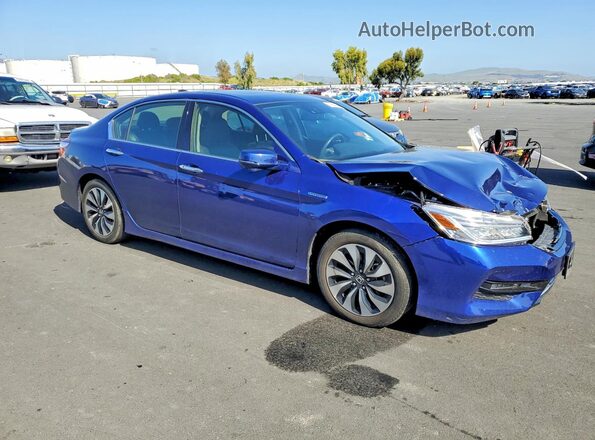 JHMCR6F70HC005685 2017 HONDA ACCORD Blue წინა მარჯვენა
