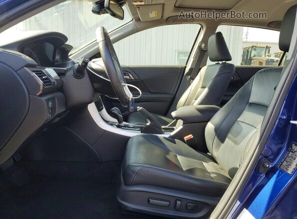 JHMCR6F70HC005685 2017 HONDA ACCORD Blue წინა სალონის ხედი