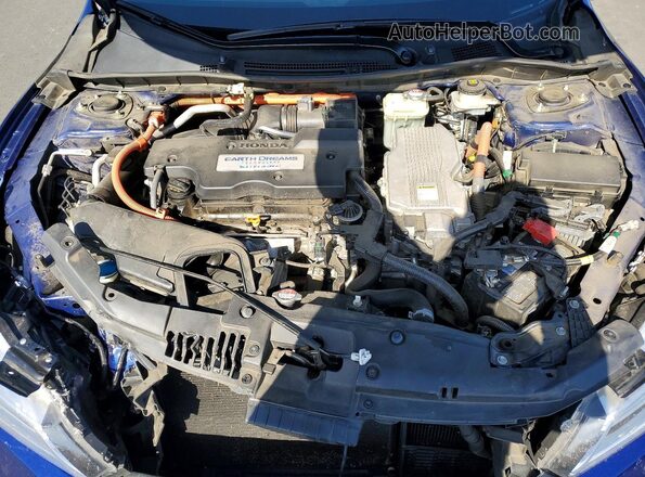 JHMCR6F70HC005685 2017 HONDA ACCORD Blue უკანა სალონის ხედი