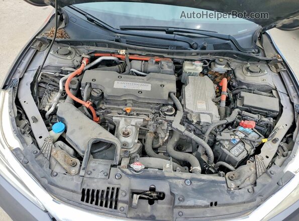 JHMCR6F78HC017535 2017 HONDA ACCORD Gray Вид задньої частини салону