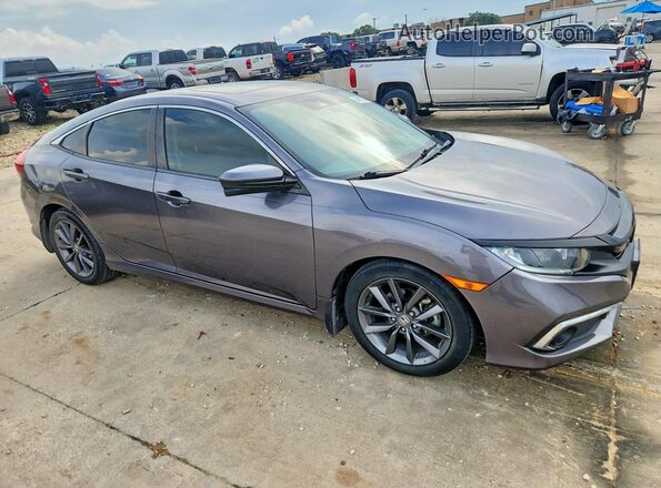 JHMFC1F34KX008555 2019 HONDA CIVIC Gray წინა მარჯვენა