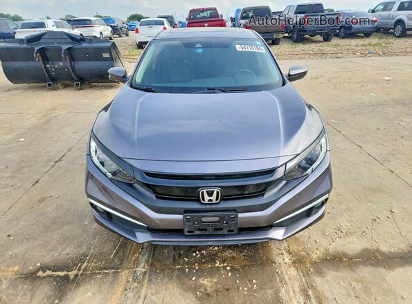 JHMFC1F34KX008555 2019 HONDA CIVIC Gray წინა ხედი