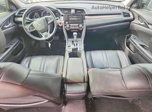 JHMFC1F34KX008555 2019 HONDA CIVIC Gray წინა პანელის ხედი