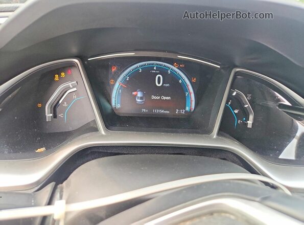 JHMFC1F34KX008555 2019 HONDA CIVIC Gray ხელსაწყოთა პანელის ხედი