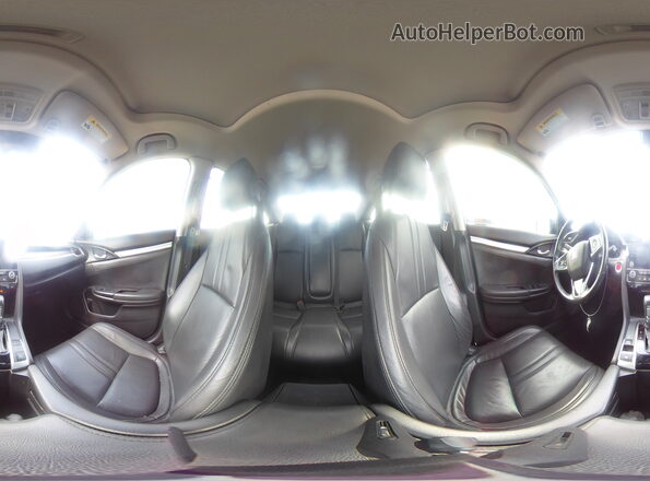 JHMFC1F34KX008555 2019 HONDA CIVIC Gray VIN კოდის სტიკერის ხედი