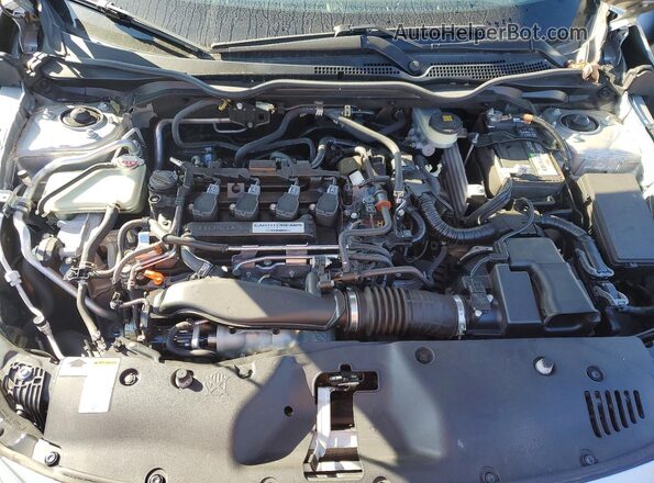 JHMFC1F35JX033107 2018 HONDA CIVIC Silver Вид задньої частини салону