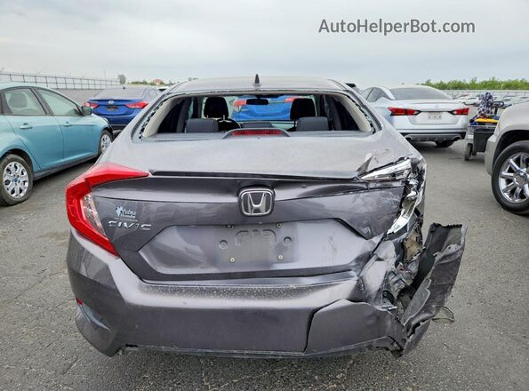 JHMFC1F35KX013988 2019 HONDA CIVIC Серый Вид сзади