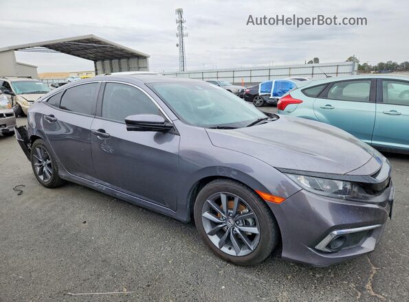 JHMFC1F35KX013988 2019 HONDA CIVIC Серый Передняя правая четверть