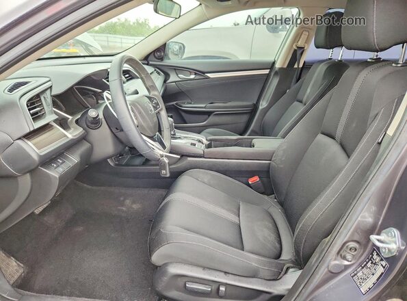JHMFC1F35KX013988 2019 HONDA CIVIC Серый Вид салона спереди