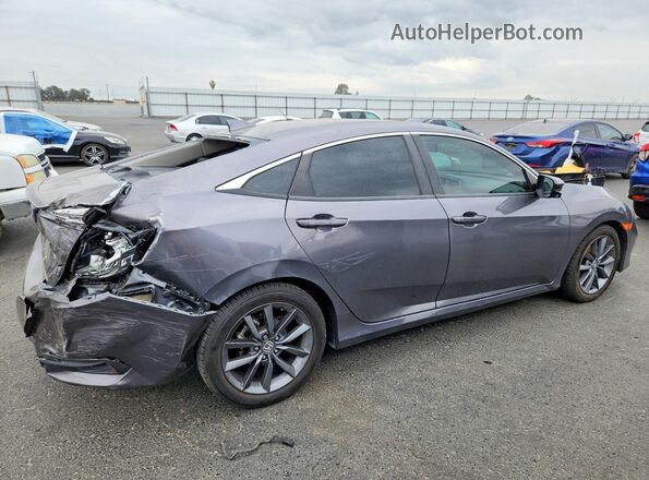 JHMFC1F35KX013988 2019 HONDA CIVIC Серый Задняя правая четверть
