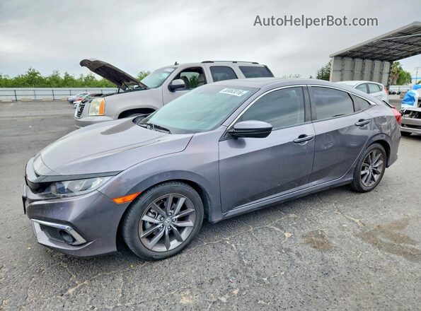 JHMFC1F35KX013988 2019 HONDA CIVIC Серый Передняя левая четверть
