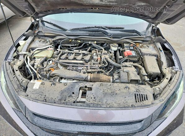JHMFC1F35KX013988 2019 HONDA CIVIC Серый Вид задней части салона