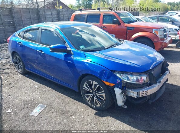 JHMFC1F38JX023820 2018 HONDA CIVIC Синий Передняя правая четверть