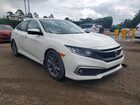 2019 Honda Civic Ex White vin: JHMFC1F3XKX000606