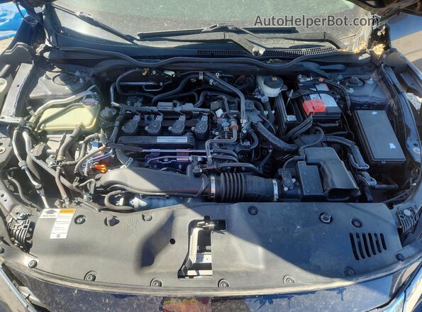 JHMFC1F73JX028250 2018 HONDA CIVIC Черный Вид задней части салона