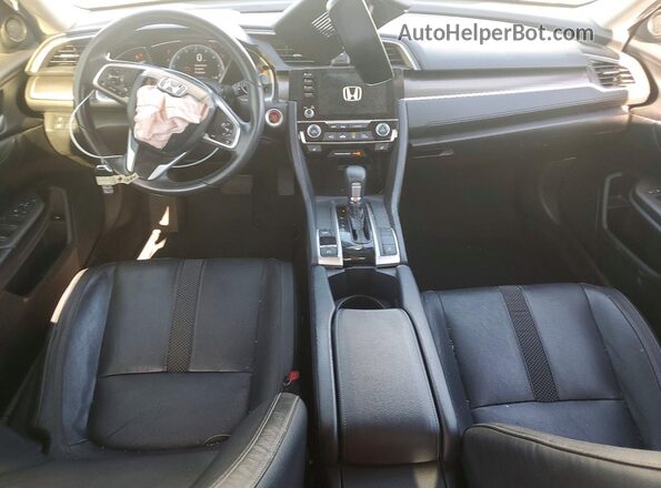 JHMFC1F74KX002922 2019 HONDA CIVIC White Вид панелі приладів