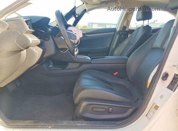JHMFC1F74KX002922 2019 HONDA CIVIC White Вид салону спереду