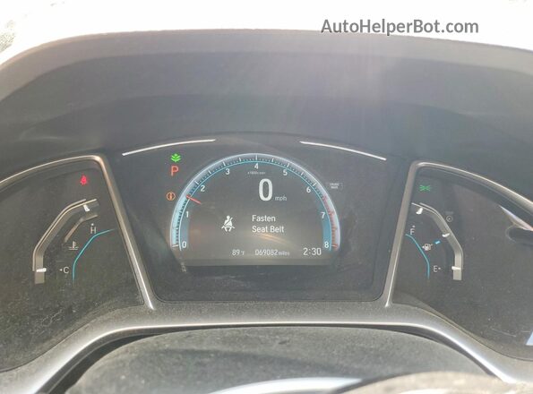 JHMFC1F75JX021333 2018 HONDA CIVIC Black Instrument cluster view