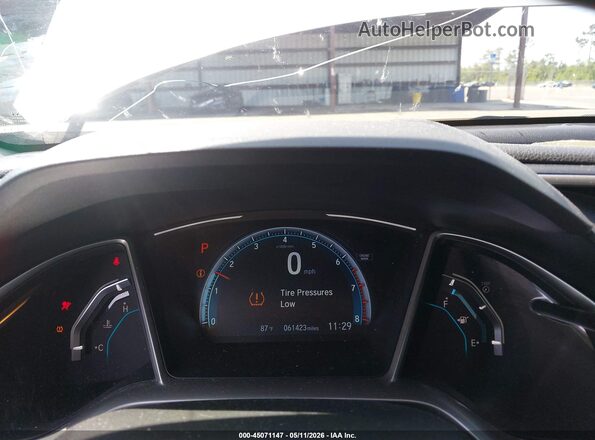 JHMFC1F75JX035538 2018 HONDA CIVIC Silver Widok tylnych siedzeń