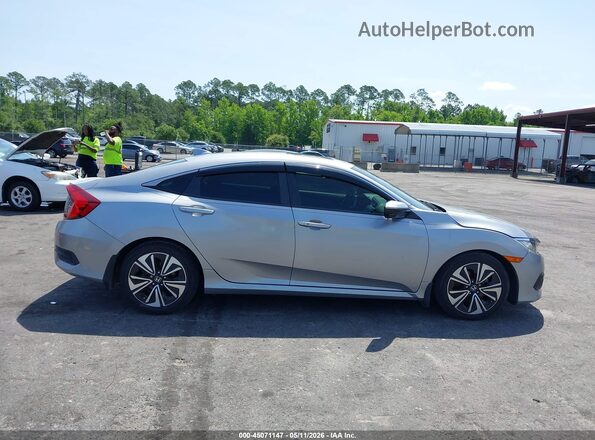 JHMFC1F75JX035538 2018 HONDA CIVIC Silver Widok wnętrza z tyłu