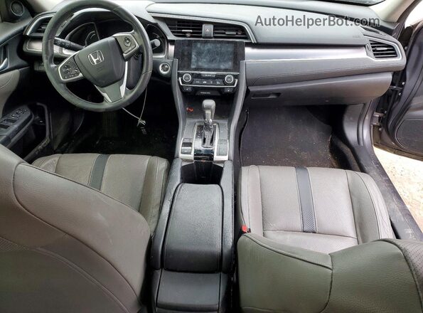 JHMFC1F77JX038571 2018 HONDA CIVIC Charcoal Dashboard view